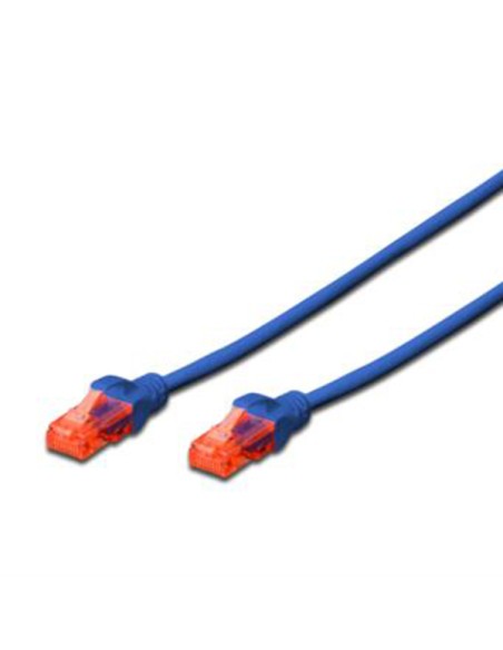 
DIGITUS - DK-1617-010/B -  Latiguillo CAT 6 U-UTP, Cobre, LSZH (Libre de Halógenos), 
AWG 26/7, longitud 1 metros, color AZU