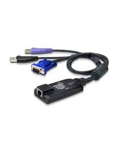 
ATEN KA7177 Adaptador KVM multimedia virtual VGA USB con compatibilidad para tarjetas inteligentes 