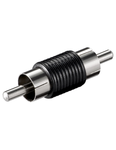 
11609 Goobay Adaptador 1xRCA Macho a 1xRCA Macho Negro