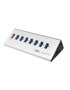
Hub USB 3.0 de  7 puertos con alimentador,Aluminio, Logilink