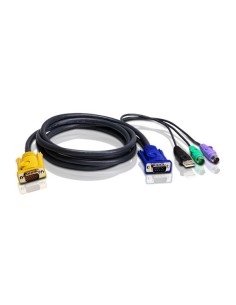 
ATEN 2L-5303UP Cable KVM VGA PS/2-USB de 3 m