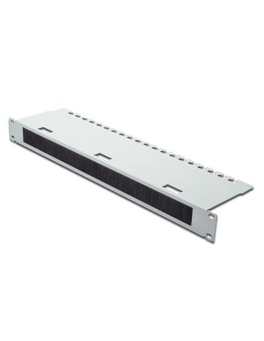 
DN-19 ORG-3U - Panel de gestion de cables 1U, Cepillo y bandeja Gris Digitus