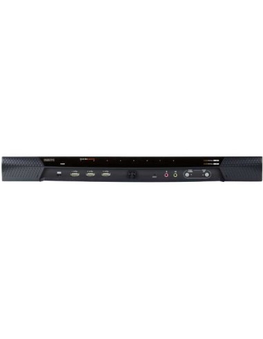Conmutador KVM a través de IP de 8 puertos Cat 5 con acceso 1-local/1-remoto y multimedia virtual (1920 x 1200)