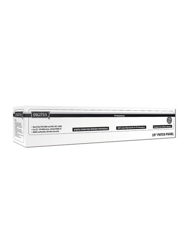 

 Panel DIGITUS 19" UTP 48-port Cat.6  Negro 2U