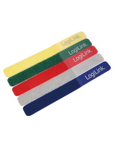 
Bridas Velcro 180 x 20mm, 5 pcs., colores LogiLink