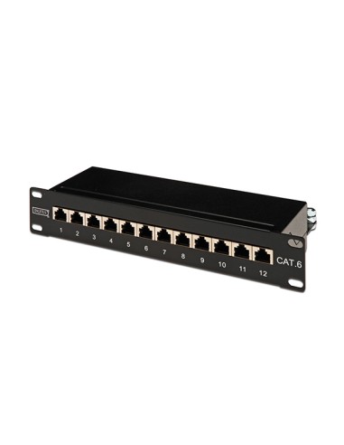 
DN-91612S DIGITUS - Panel 10" 12 Puertos FTP Cat 6 Negro 1U Digitus