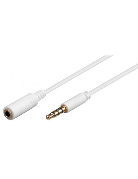 
Cable Audio 4 pin 3.5"  M a 4 pin 3.5"  H 2m blanco