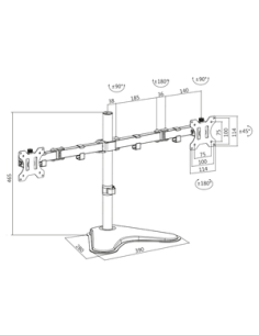 
bp0045 Soporte de mesa para 2 Monitores de hasta 32 pulgadas Logilink 2