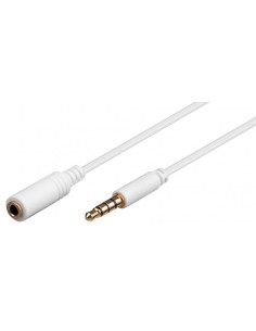 
Cable Audio 4 pin 3.5"  M a 4 pin 3.5"  H 1,50m blanco