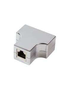
MP0037 - Adaptador RJ45 Hembra (8P8C) a 2 x RJ45 Hembra (8PC) METALICO