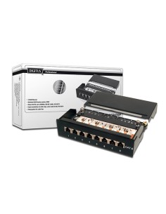 
Panel 8-puertos DIGITUS
Desktop CAT 6, apantallado LSA