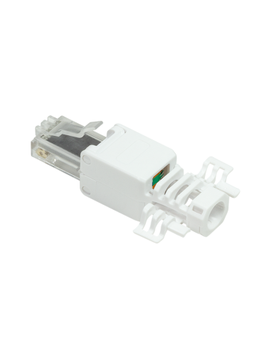 
MP0028 LOGILINK - Conector modular Cat 6A RJ45 M UTP Sin Herramienta Blanco