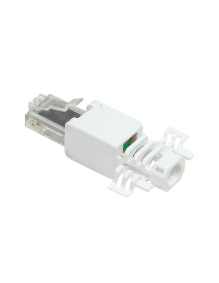 
MP0028 LOGILINK - Conector modular Cat 6A RJ45 M UTP Sin Herramienta Blanco