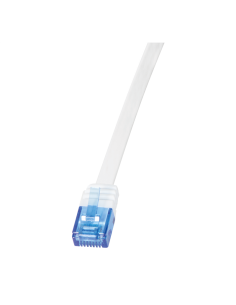 
CF2011U LOGILINK - Latiguillo CAT 6, U-UTP,  0.25 m, Blanco, Plano CU-PVC