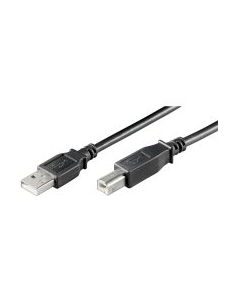 
95129  Cable USB 2.0 0,25 m. cable USB 2.0 A Macho - B Macho Negro HQ