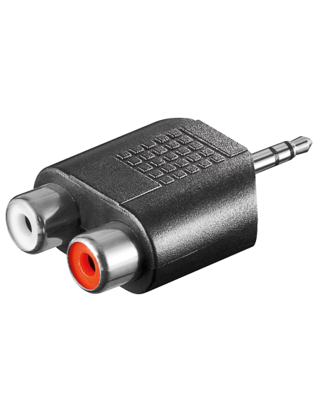 
11604 Adaptador Jack 3.5mm Macho estereo a 2x RCA Hembra