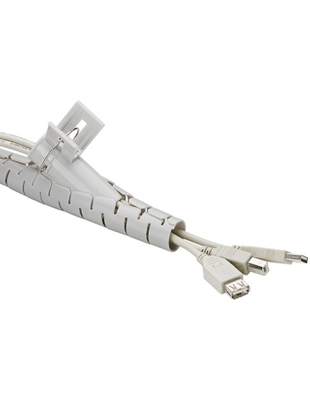 
Cubre cables espiral Plata de 20mm. Bobina de 2.5m