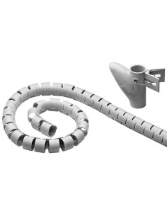 
Cubre cables espiral Plata de 20mm. Bobina de 2.5m 2