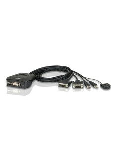 
ATEN CS22D  Conmutador KVM de tipo USB con 2 puertos e interfaz DVI