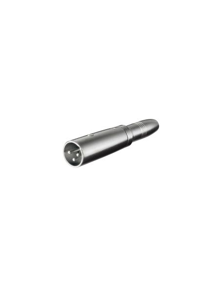 
Adaptador audio XLR 3 pin Macho a Jack 6.3 mm mono