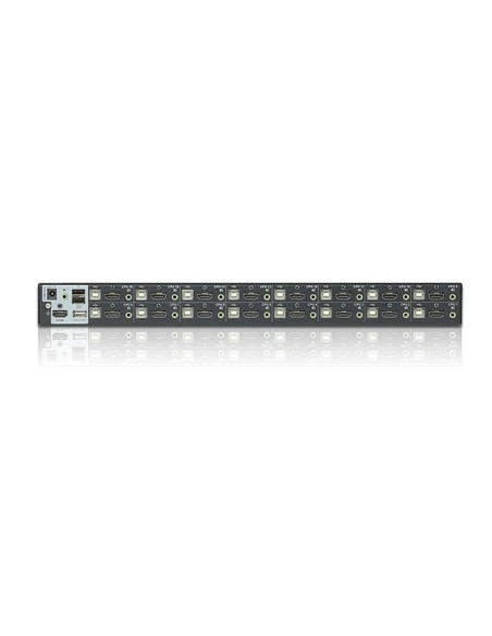 
16-Port USB - HDMI KVM Switch with USB Peripheral port
