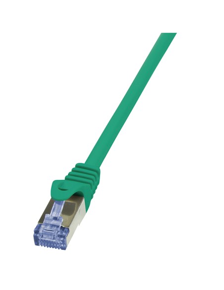 
96A0005V LOGILINK - latiguillo 0,5 m. Verde  Cat 6A S-FTP LSZH PiMF
