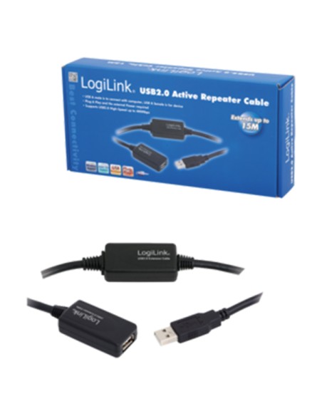 
Amplificador  USB 2.0 Activo  15m  LOGILINK