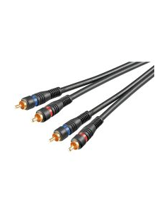 
1.5m. cable audio 2 RCA Macho a 2 RCA Macho HQ