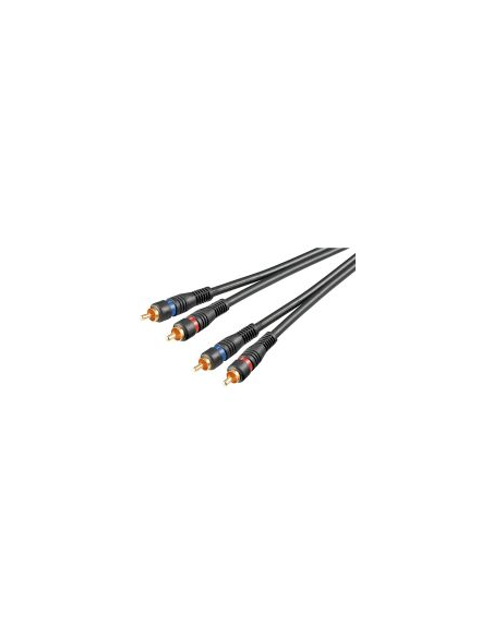 
1.5m. cable audio 2 RCA Macho a 2 RCA Macho HQ