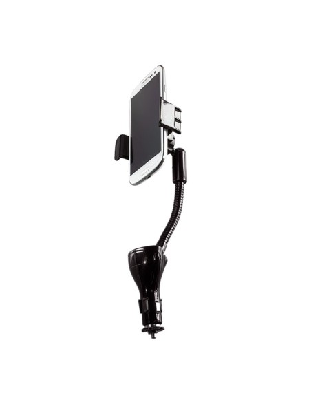 
PA0121 LOGILINK - Cargador 2 puertos USB  para coche  3,1A con soporte 15,5W