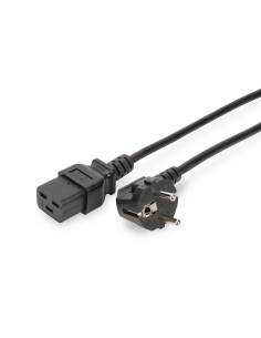 
AK5185  Cable Alimentacion CEE-7/7 90º SCHUKO a C19 1,80m Negro
cable para un SAI  seccion 1.5mm2 16A
Antiguo codigo Coneti