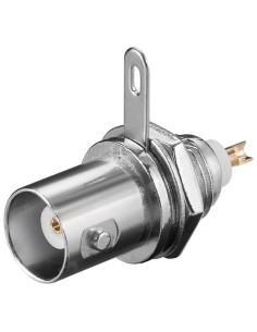 
conector hembra BNC panel para soldar