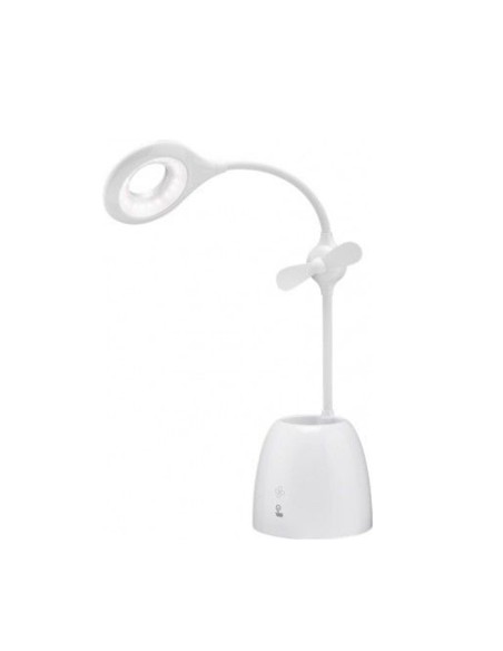 
55495 GOOBAY Lampara de escritorio LED con Ventilador y Lapicero Goobay