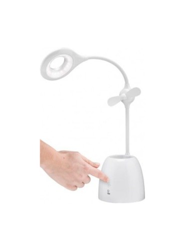 
55495 GOOBAY Lampara de escritorio LED con Ventilador y Lapicero Goobay