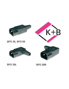
SFO25 Clavija C14 Macho, Negro Recto, Con terminales de Tornillo y  Con homologaciones 2