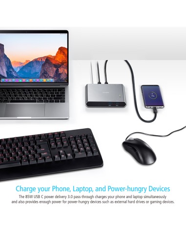 
US3310 ATEN - Conmutador USB-C 2x1, Portátil y o Smartphone a 1 Monitor HDM