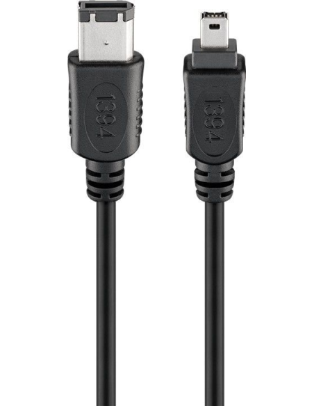 
Cable IEEE1394 FireWire 400  M (6-pin) > FireWire 400 M (4-pin) 1 metro