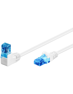 
Goobay 51539  Latiguillo CAT 6A, U/UTP,  5.00 m, Gris, LSZH 1 x Conector Acodaddo 90º 1 x Conector recto