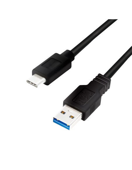 
CU0167 LOGILINK - Cable USB AM a USB-C M 0.50m negro 5 Gbps Logilink
