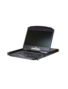 
CL3108 ATEN - Consola LCD panorámica single rail con switch KVM integrado VGA PS/2-USB de 8 puertos
CL3108