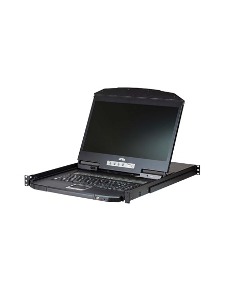
CL3108 ATEN - Consola LCD panorámica single rail con switch KVM integrado VGA PS/2-USB de 8 puertos
CL3108