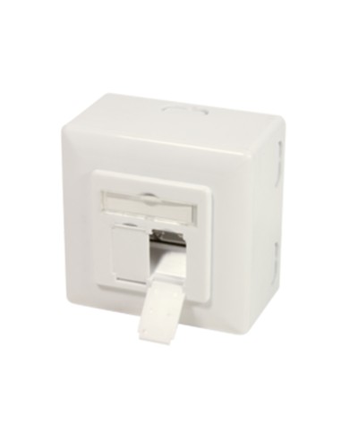 
NP0124 LOGILINK Roseta 80x80 RJ45 Cat 6A 2 x R45 FTP Blanco Logilink