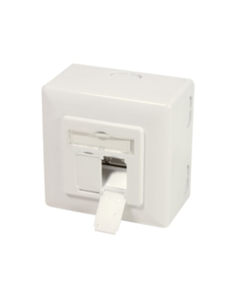 
NP0124 LOGILINK Roseta 80x80 RJ45 Cat 6A 2 x R45 FTP Blanco Logilink
