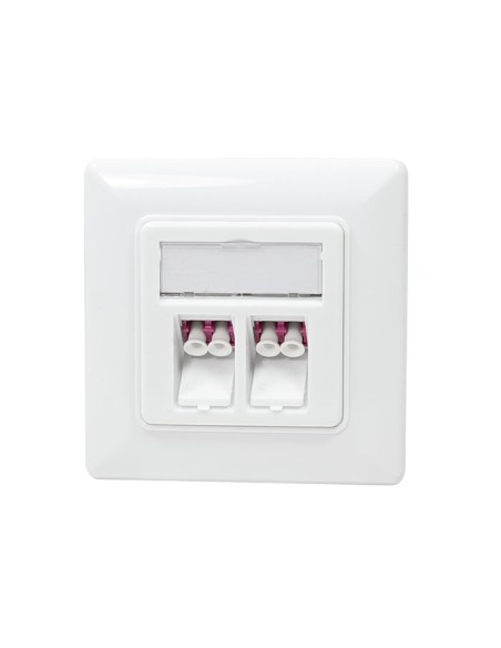 
NK4024 LOGILINK - Placa 80x80 F.O. LC-Duplex 2 x LC-Duplex  Blanco Logilink