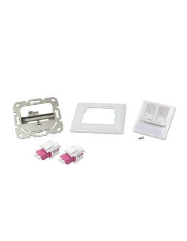 
NK4024 LOGILINK - Placa 80x80 F.O. LC-Duplex 2 x LC-Duplex  Blanco Logilink