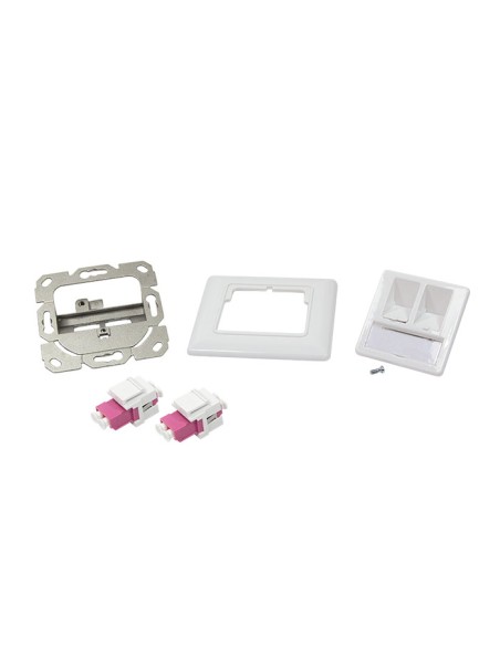 
NK4024 LOGILINK - Placa 80x80 F.O. LC-Duplex 2 x LC-Duplex  Blanco Logilink
