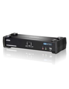 
ATEN CS1782A  Conmutador KVM de tipo USB de 2 puertos para conexión DVI Dual Link, con transmisión del sonido y concentrador 