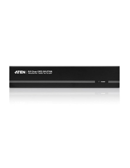
ATEN VS1204T Splitter VGA ATEN Cat 5 de 4 Puertos con Audio 225MHZ
Distribuidor VGA/Audio sobre Cat 5 de 4 puertos
VS1204T