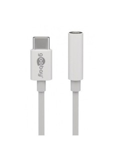 
55646 GOOBAY - Cable de Audio - USB-C Macho a 3,5 mm Hembra  Blanco ** ULTIMAS UNIDADES ***
