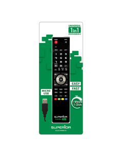 
150070 SUPERIOR Freedom Micro-USB 1in1 SUPTUB001 - Mando a Distancia Universal Smart, programable con su PC, para controlar